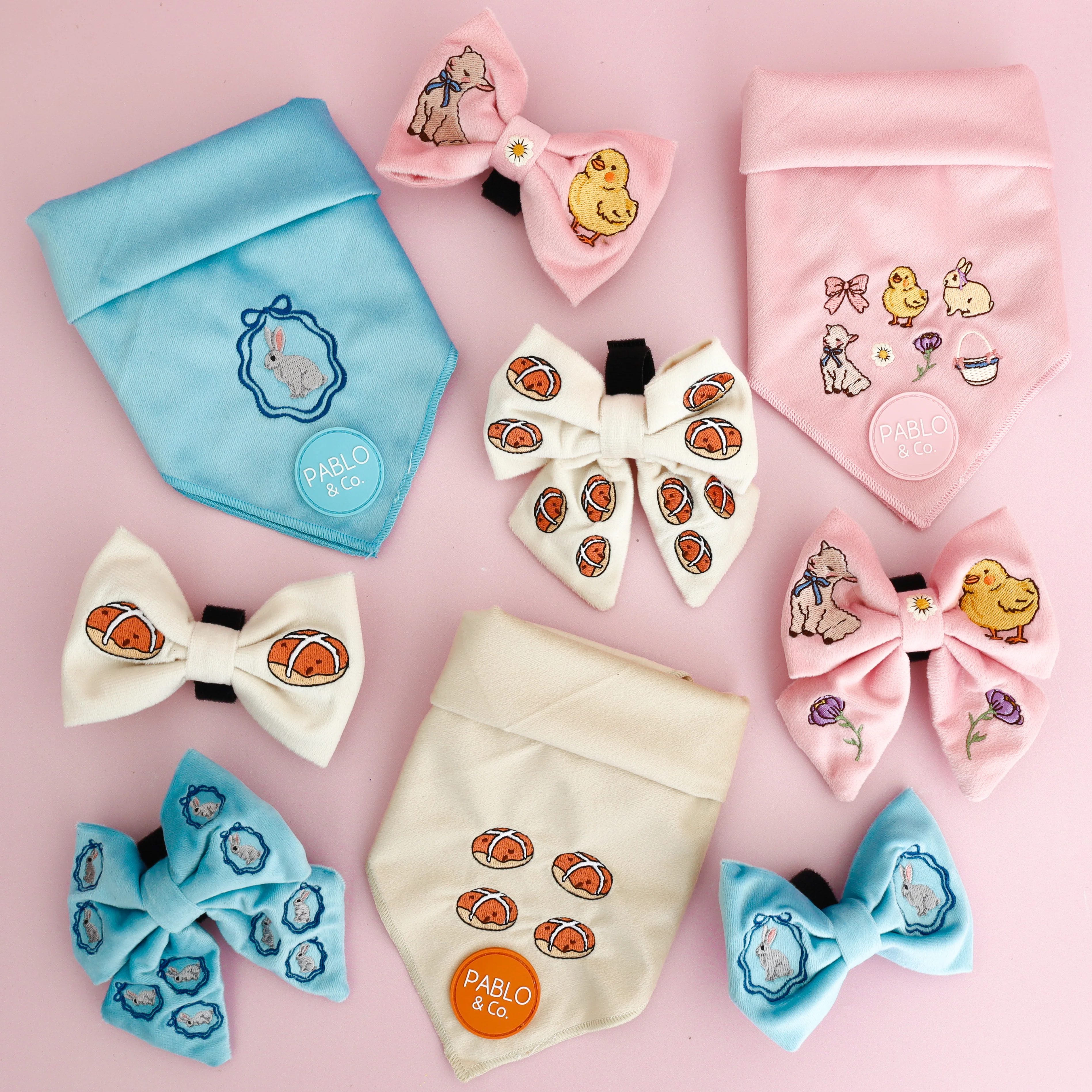 Easter Bunny: Velvet Sailor Bow - Image 3