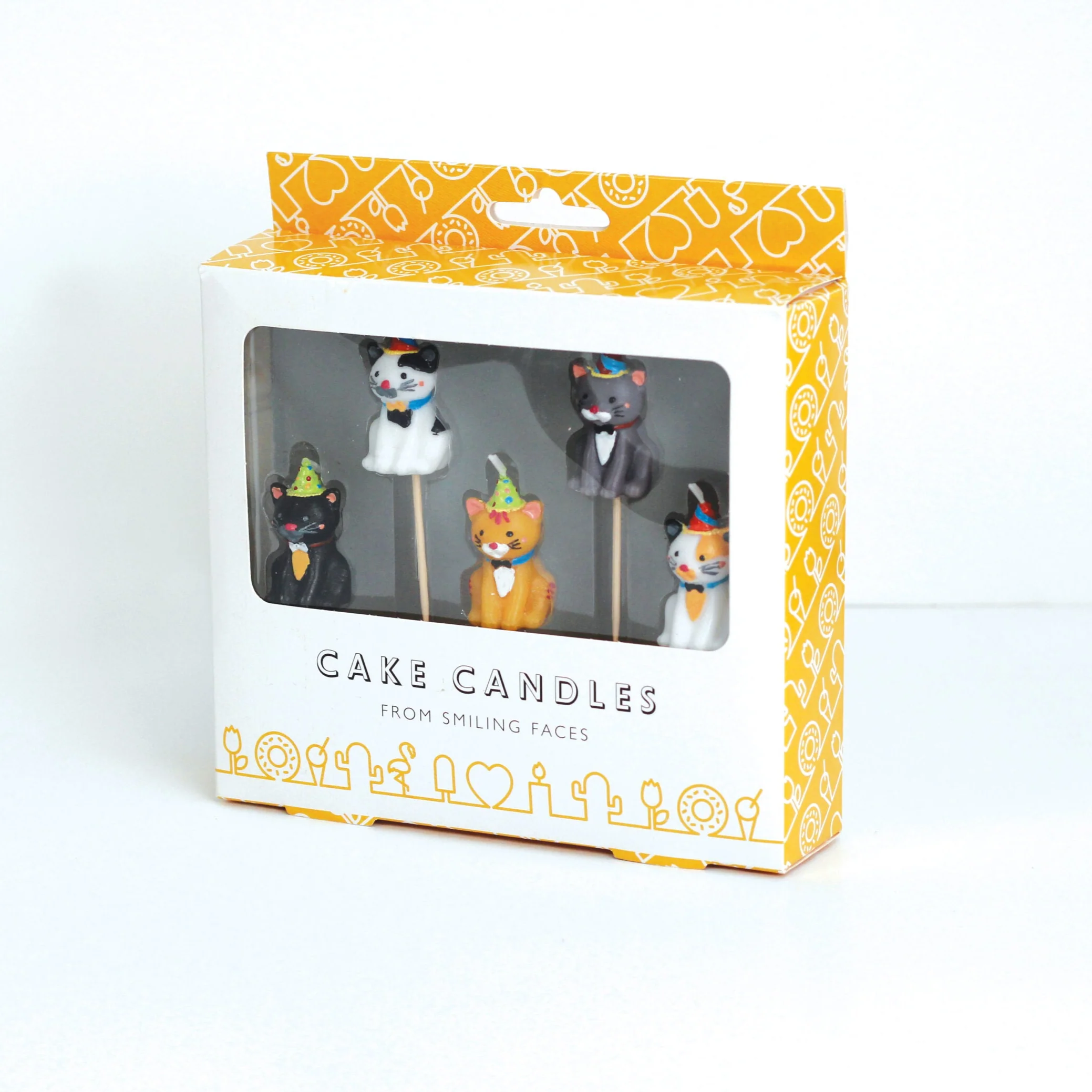 Cake Candles: Cats in Party Hats - Image 3