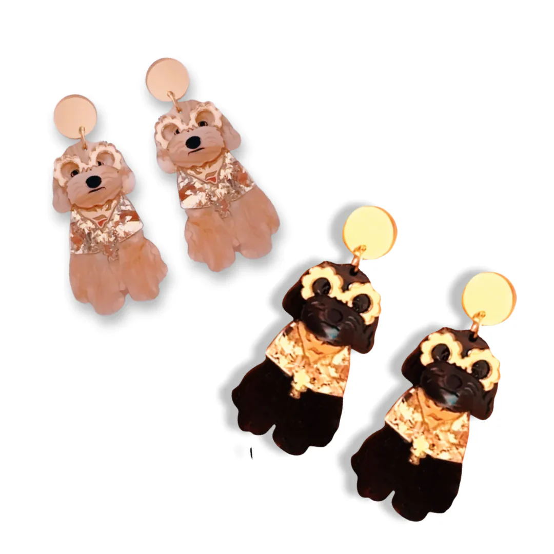 Charlie the Cavoodle Pet Earrings - Image 5