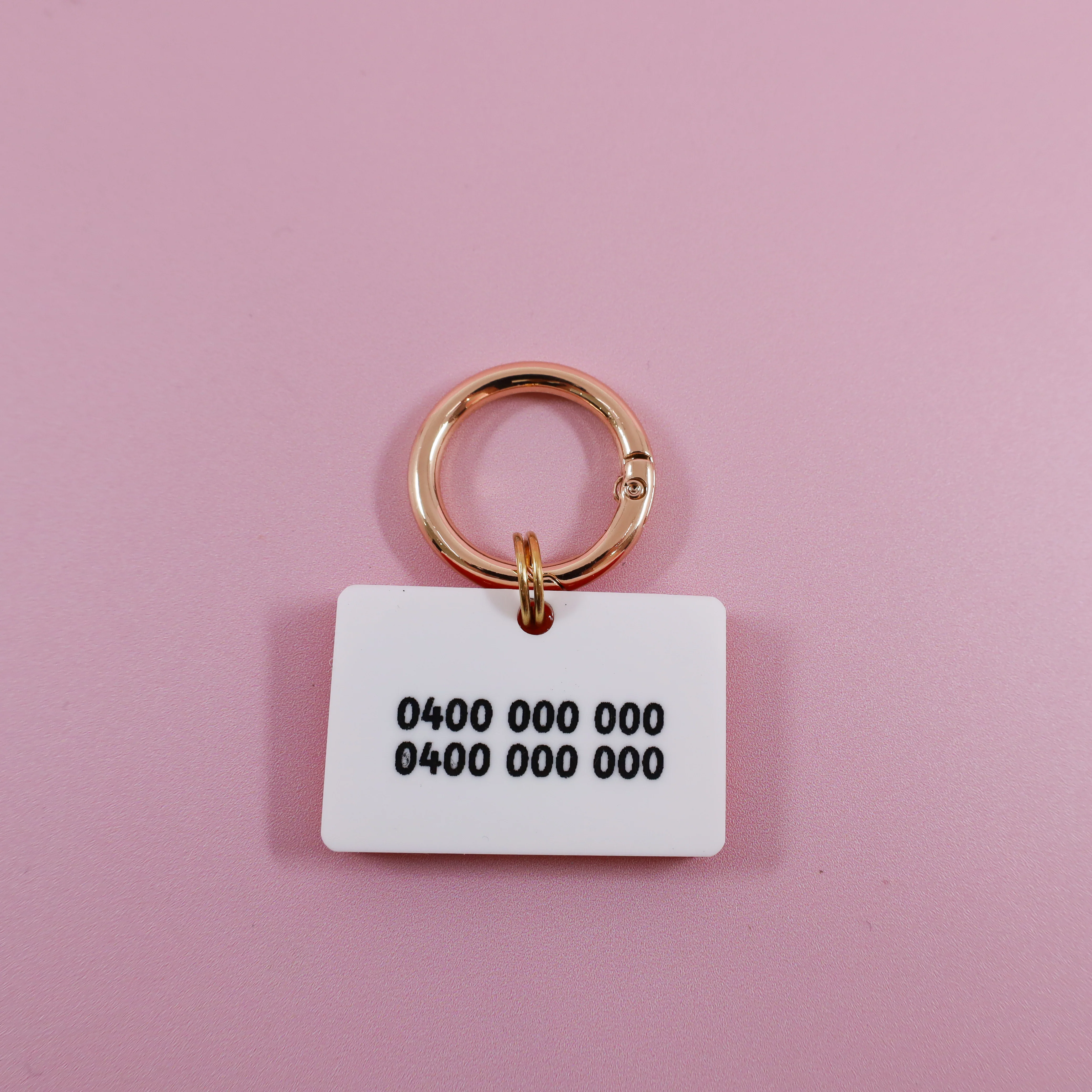 Personalised Pet ID Tag: Blue 'Hello my name is' - Image 3