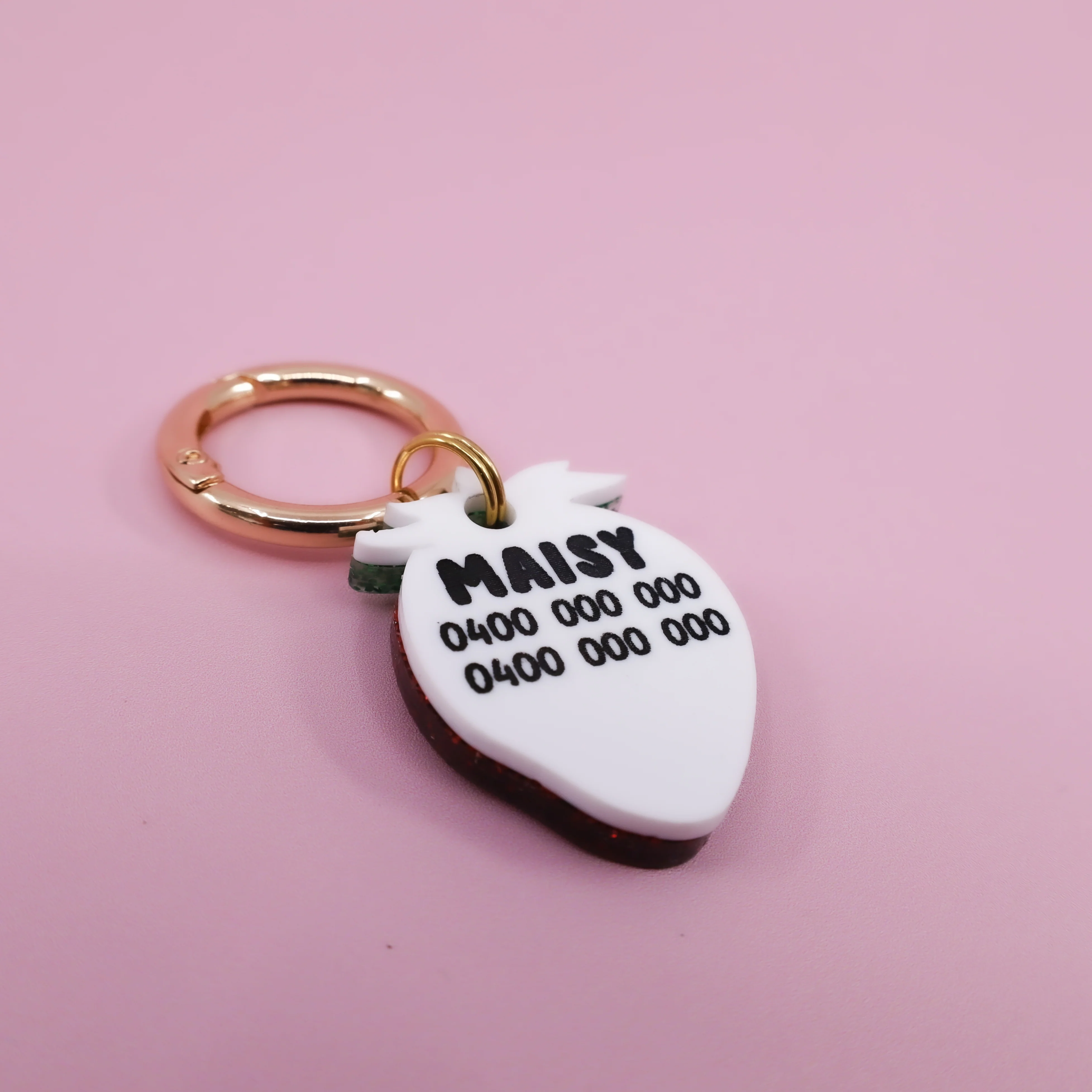 Personalised Pet ID Tag: Strawberry - Image 8