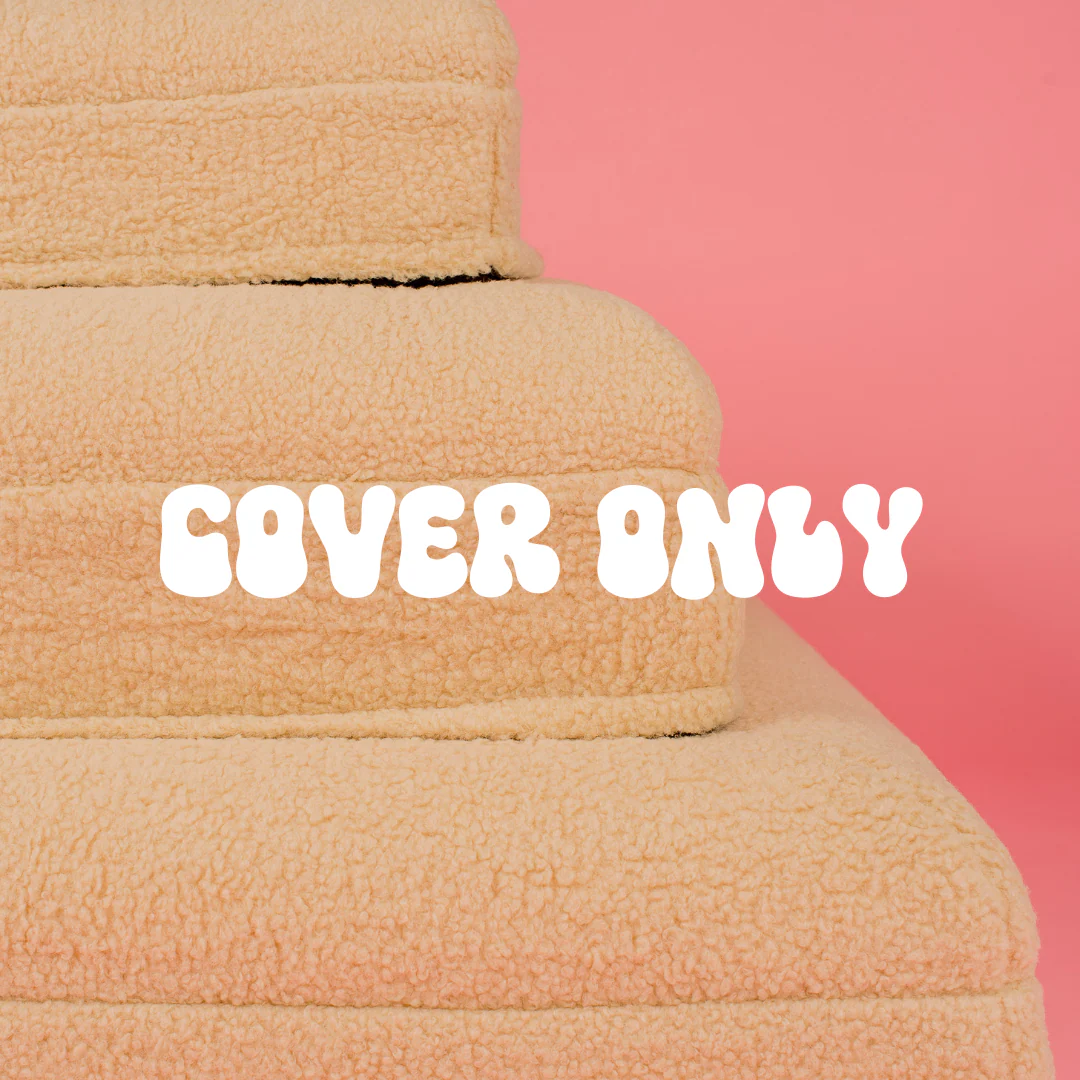Teddy Dog Bed Cover: Latte (cover only) - Image 2